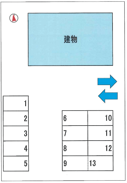 Rosemary Parkingの駐車配置図