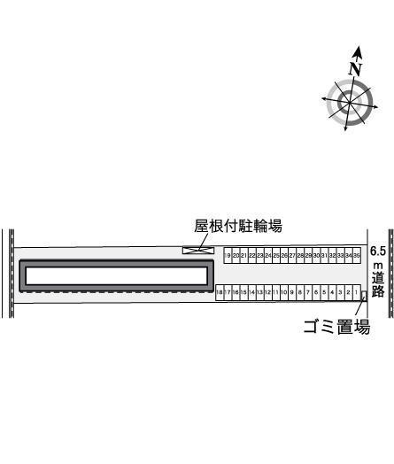 ヴァン　ソレーユ(35395)の駐車配置図