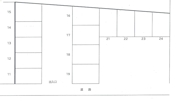 岡崎(C)駐車場の駐車配置図