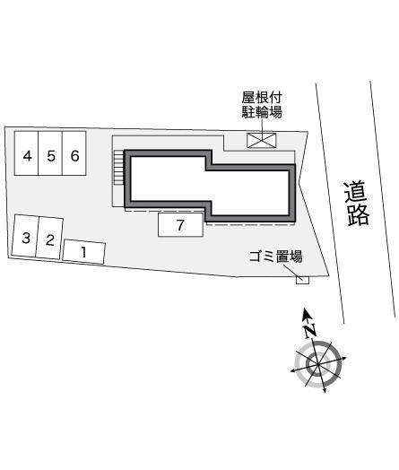 緑(27498)の駐車配置図