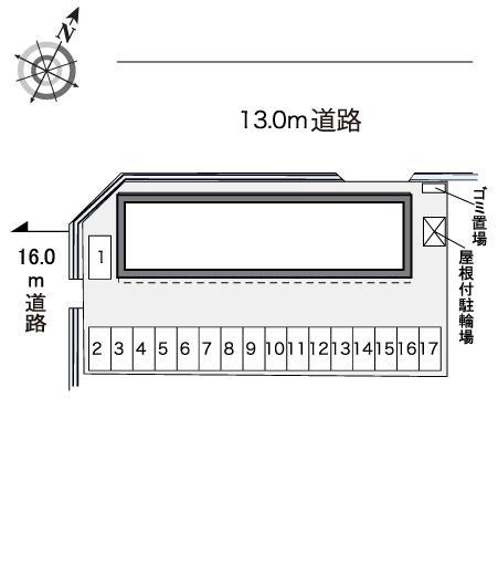 アクシス(30309)の駐車配置図