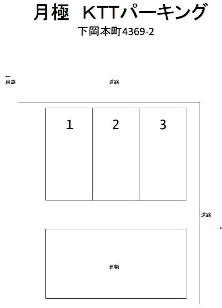月極 KTTパーキングの駐車配置図