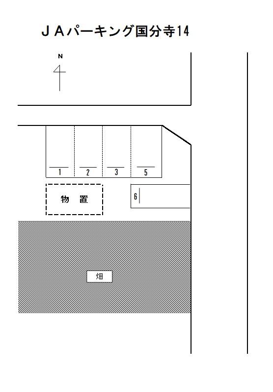 ＪＡパーキング国分寺14の駐車配置図