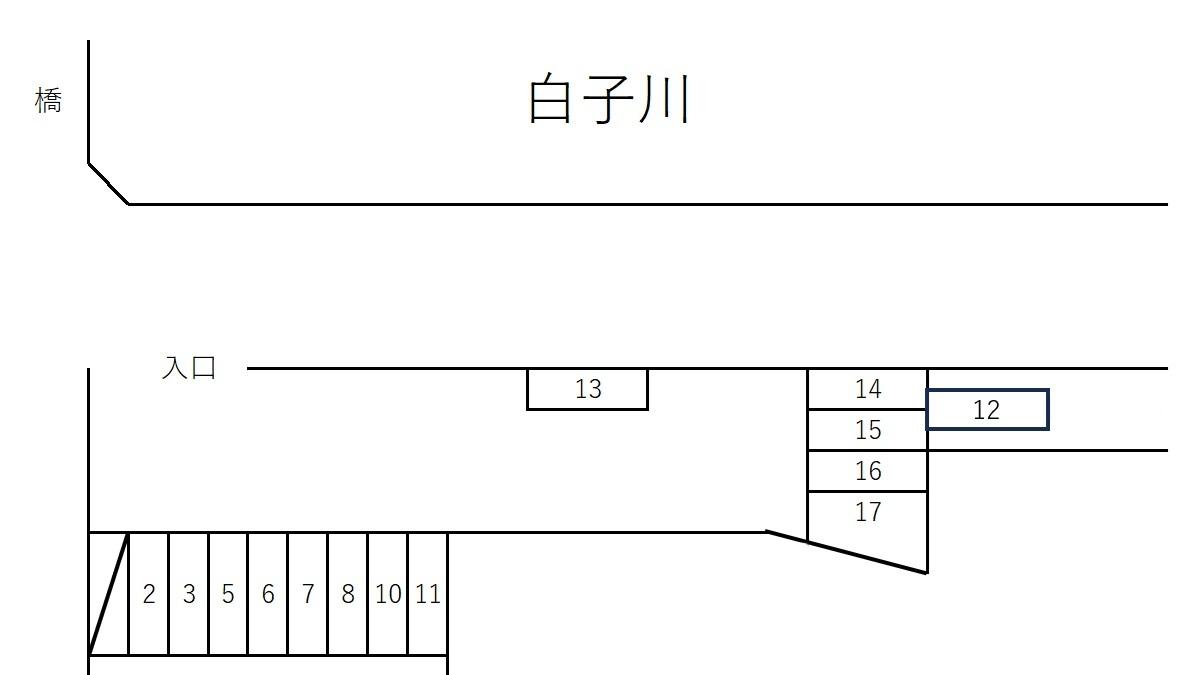 見留学駐車場の駐車配置図