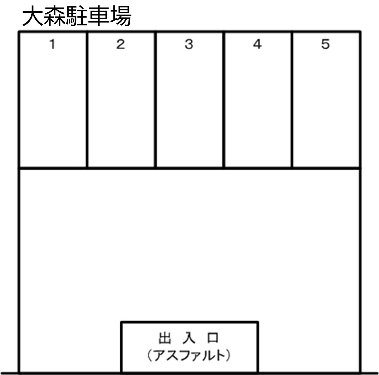 大森駐車場の駐車配置図