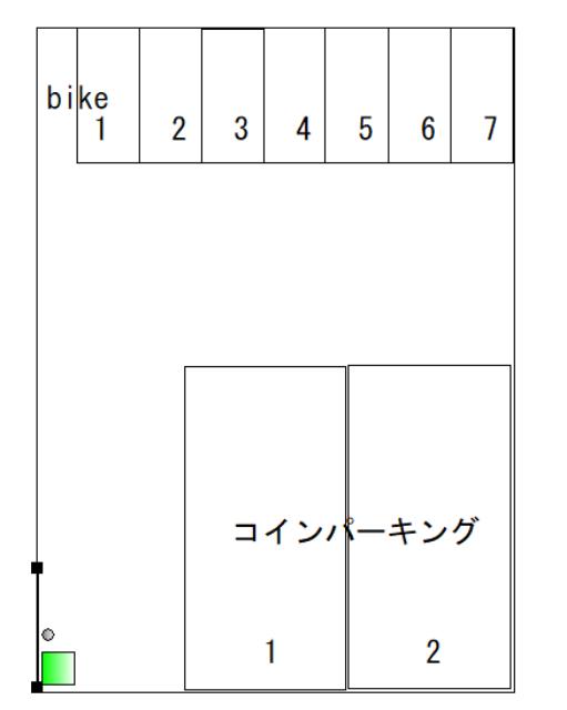 ミノラスパーキング蒲田１丁目第５の駐車配置図