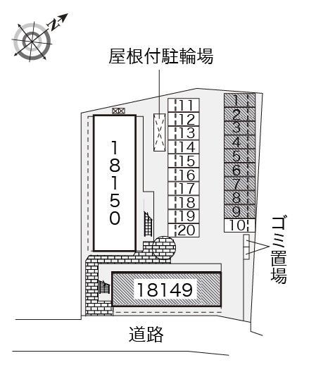 ＬＩＧＨＴＨＩＬＬⅠ(18149)の駐車配置図