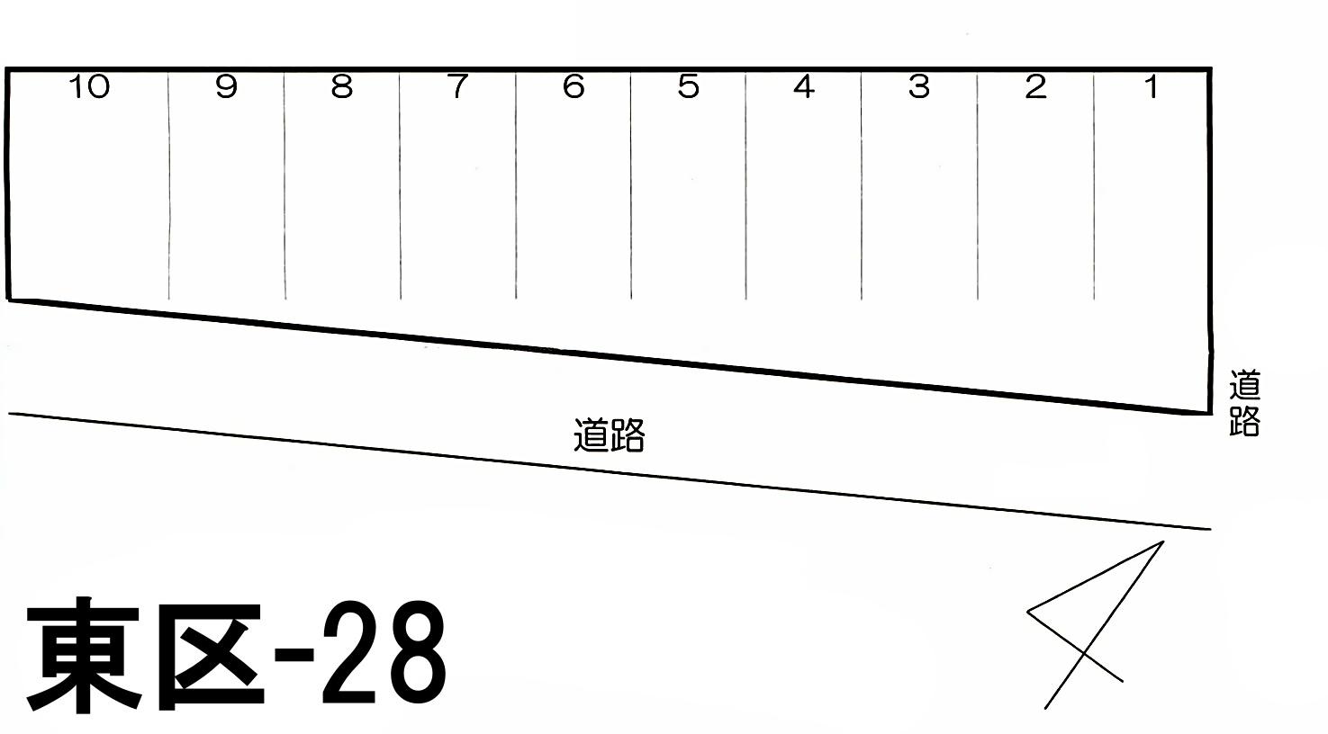 東区-28の駐車配置図