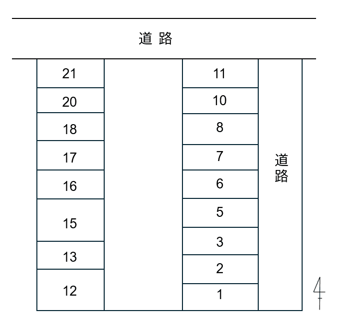 P230の駐車配置図