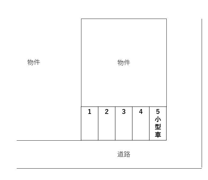 台町月極駐車場の駐車配置図