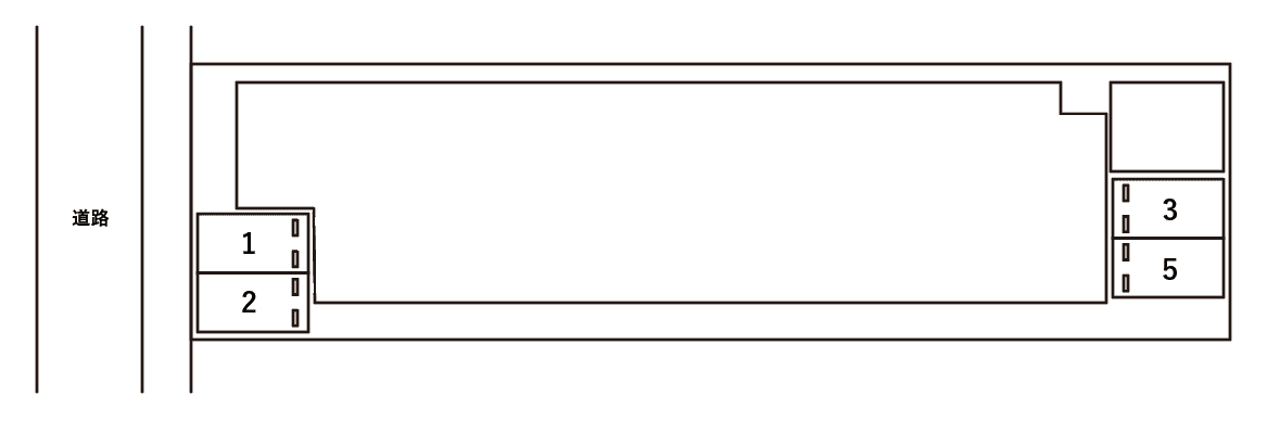 アンプルールフェール今津の駐車配置図