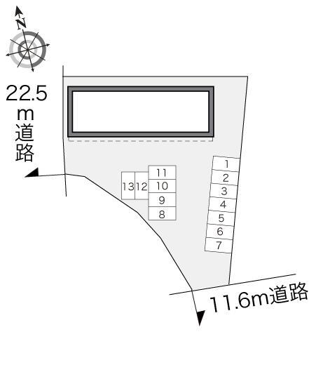エーリ(14959)の駐車配置図