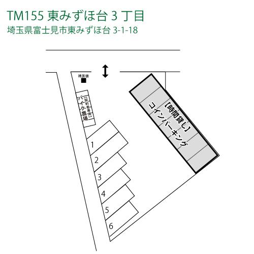 TERIOS MONTHLY１５５東みずほ台３丁目の駐車配置図