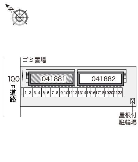 エクセランⅠ(41881)の駐車配置図