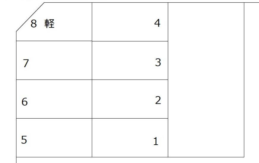 江南3丁目駐車場の駐車配置図