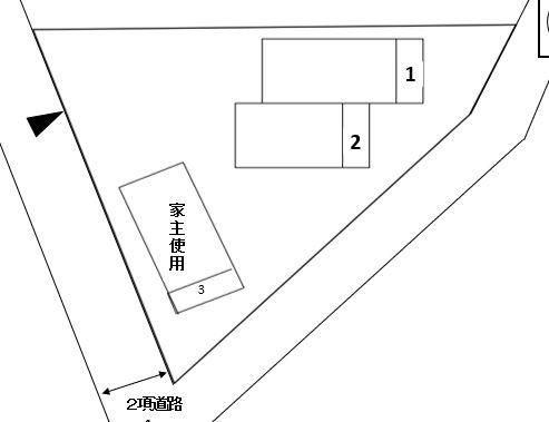 福田1711Ｐの駐車配置図