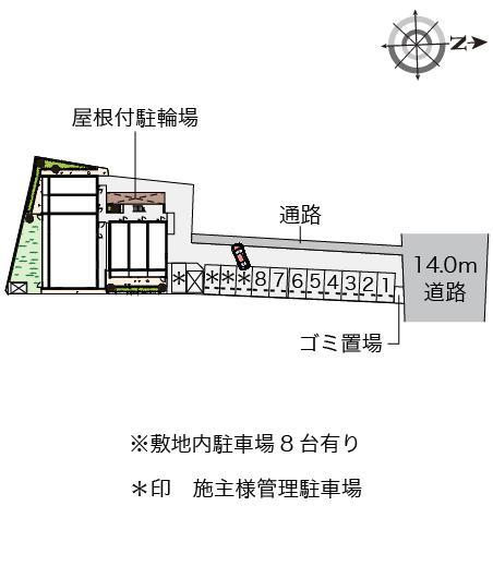 クレイノウィステリア(57053)の駐車配置図