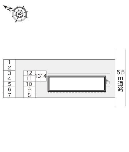 Ｋ－２(16801)の駐車配置図