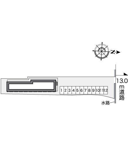グランドゥール横井上(25319)の駐車配置図