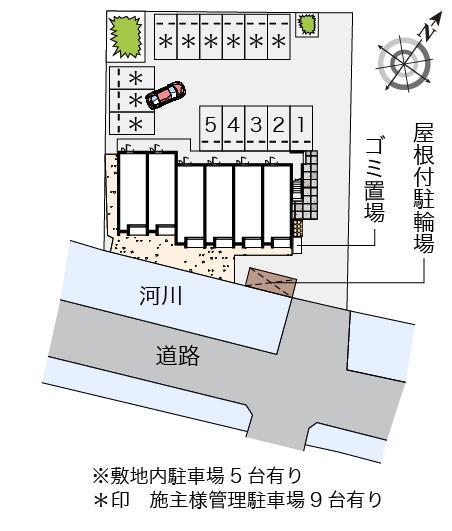 麻里布川(54238)の駐車配置図