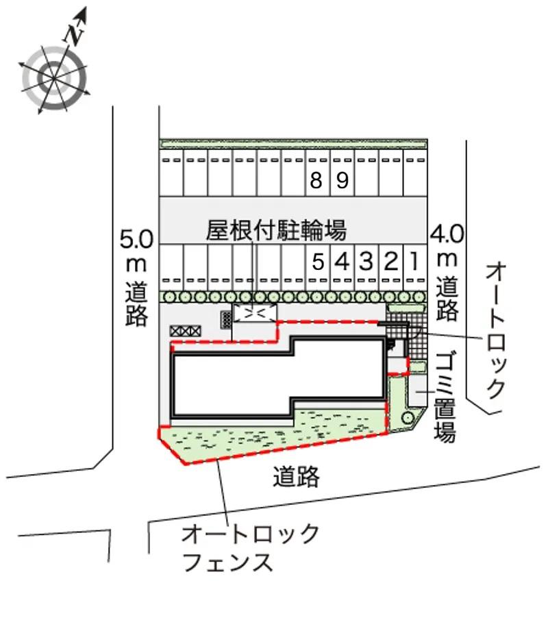 けやき(27496)　敷地外駐車場の駐車配置図