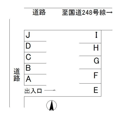 豊栄町5丁目駐車場の駐車配置図