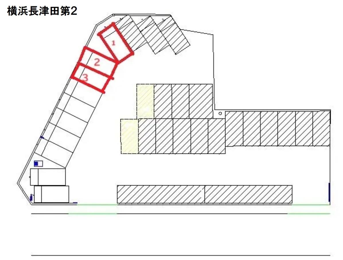 横浜長津田第２の駐車配置図