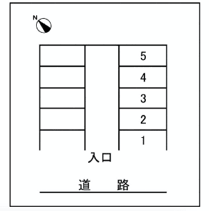 正木駐車場の駐車配置図
