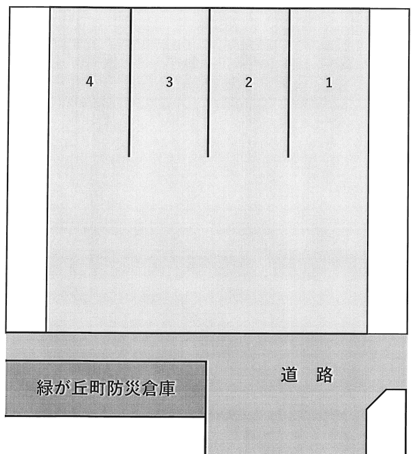 緑が丘駐車場の駐車配置図