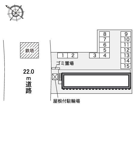 ＶｉＶａⅡ(40803)の駐車配置図