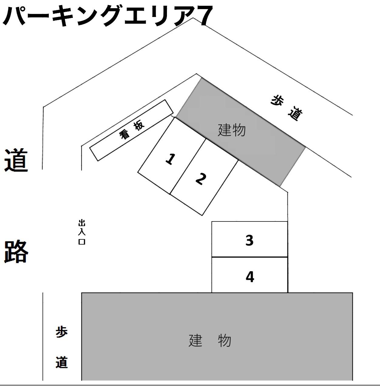 パーキングエリア7の駐車配置図
