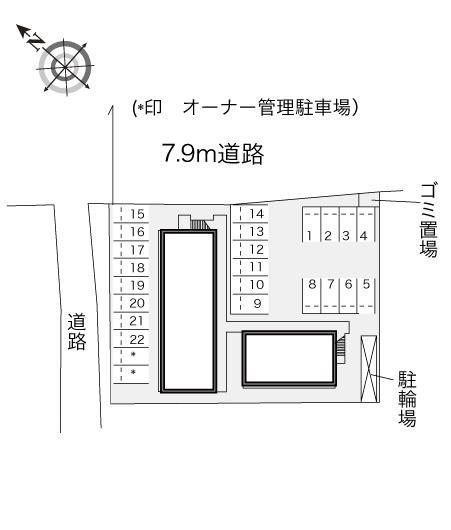 高宮Ｃ(21114)の駐車配置図