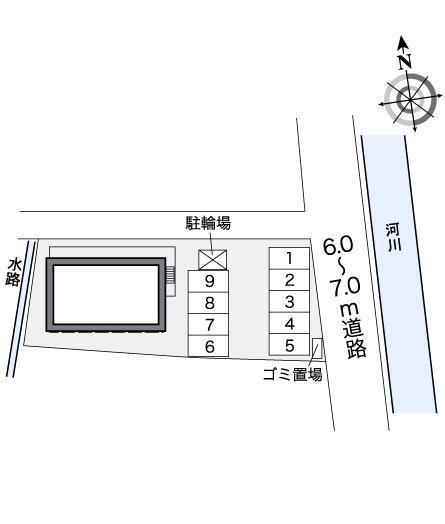 六条院(26773)の駐車配置図