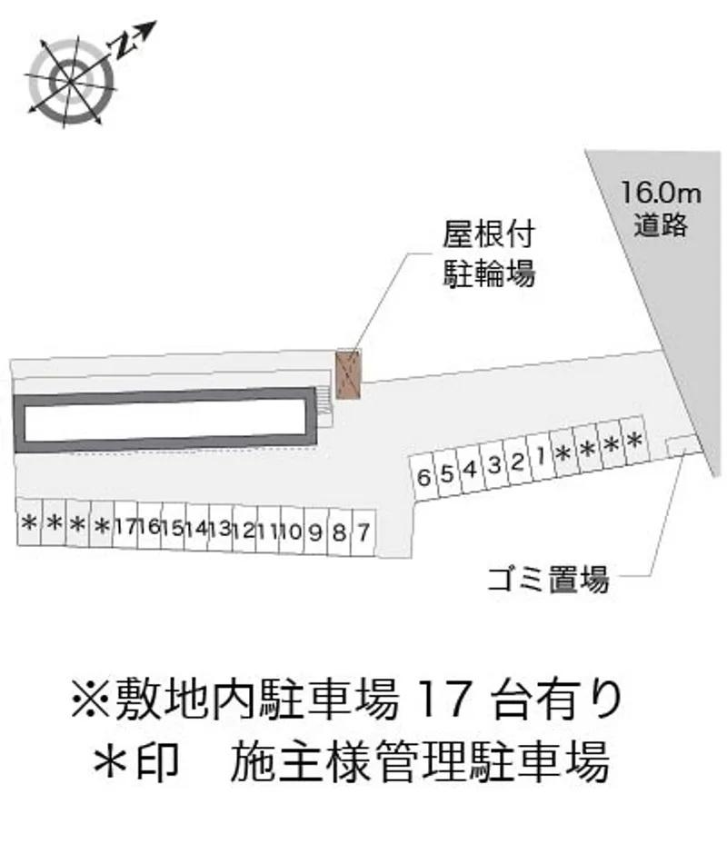 ＷＩＮＧ(22182) 敷地外駐車場の駐車配置図