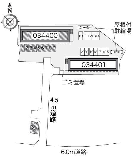 ジョイアスⅠ(34400)の駐車配置図