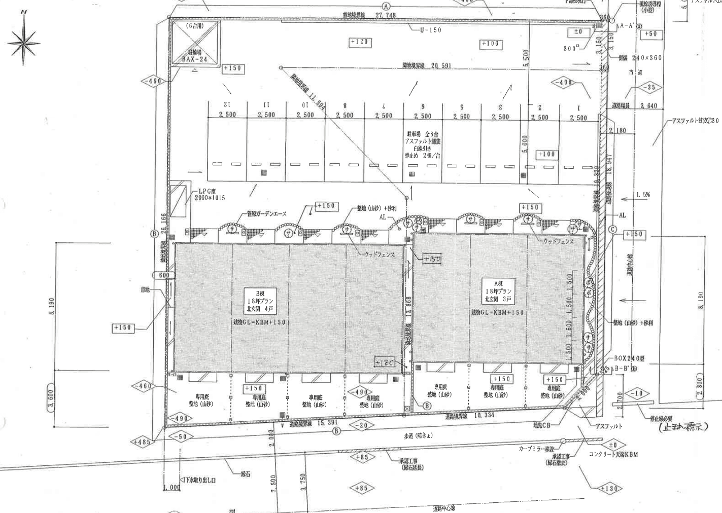 ＤＵＰＬＥＸ 国王５０５Ａの駐車配置図
