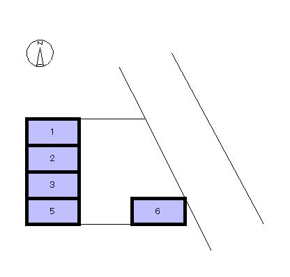 丹治モータープールの駐車配置図