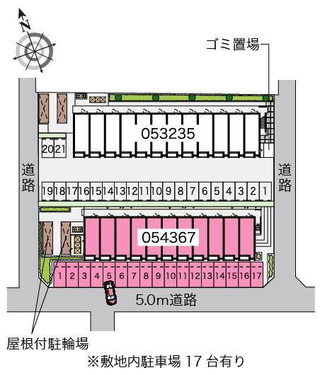 初(54367)の駐車配置図