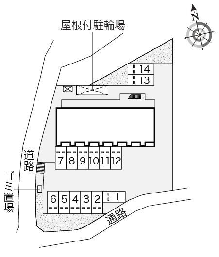 長行(55291)の駐車配置図