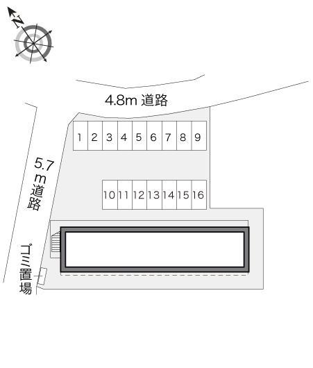 エクシード(19077)の駐車配置図
