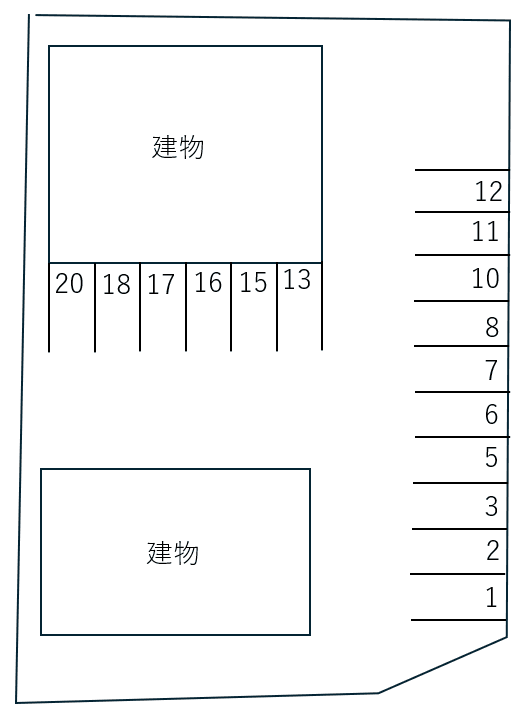 Ｒｅｖｅｕｒ　Ａの駐車配置図