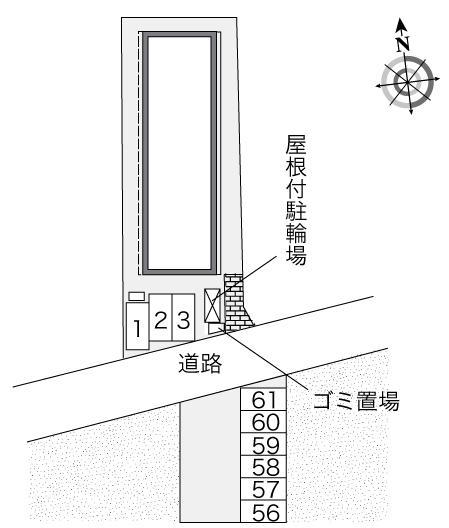 鍋山(39763)の駐車配置図
