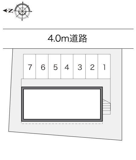 オアシス(18421)の駐車配置図