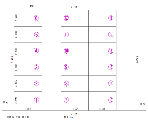 Ｐａｒｋｉｎｇ　Ｔの駐車配置図