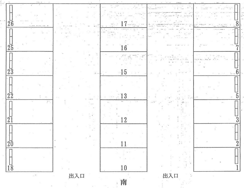 １９６の駐車配置図