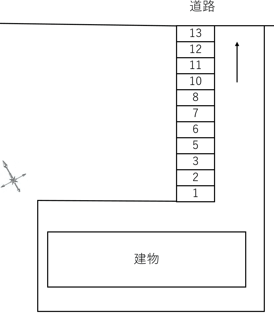 チェリー・ブロッサムの駐車配置図