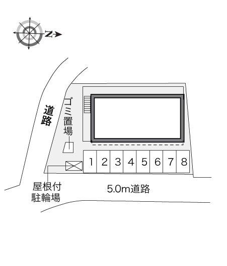 サンライズ土屋(32566)の駐車配置図