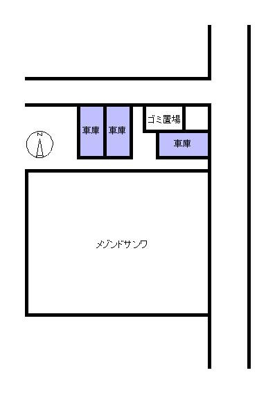 メゾンドサンワの駐車配置図
