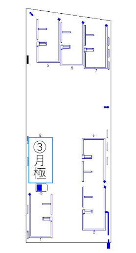 大須第３の駐車配置図