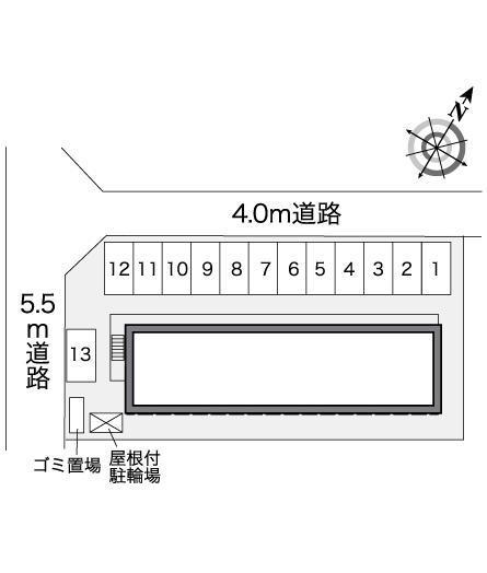 サンハイム２(27671)の駐車配置図